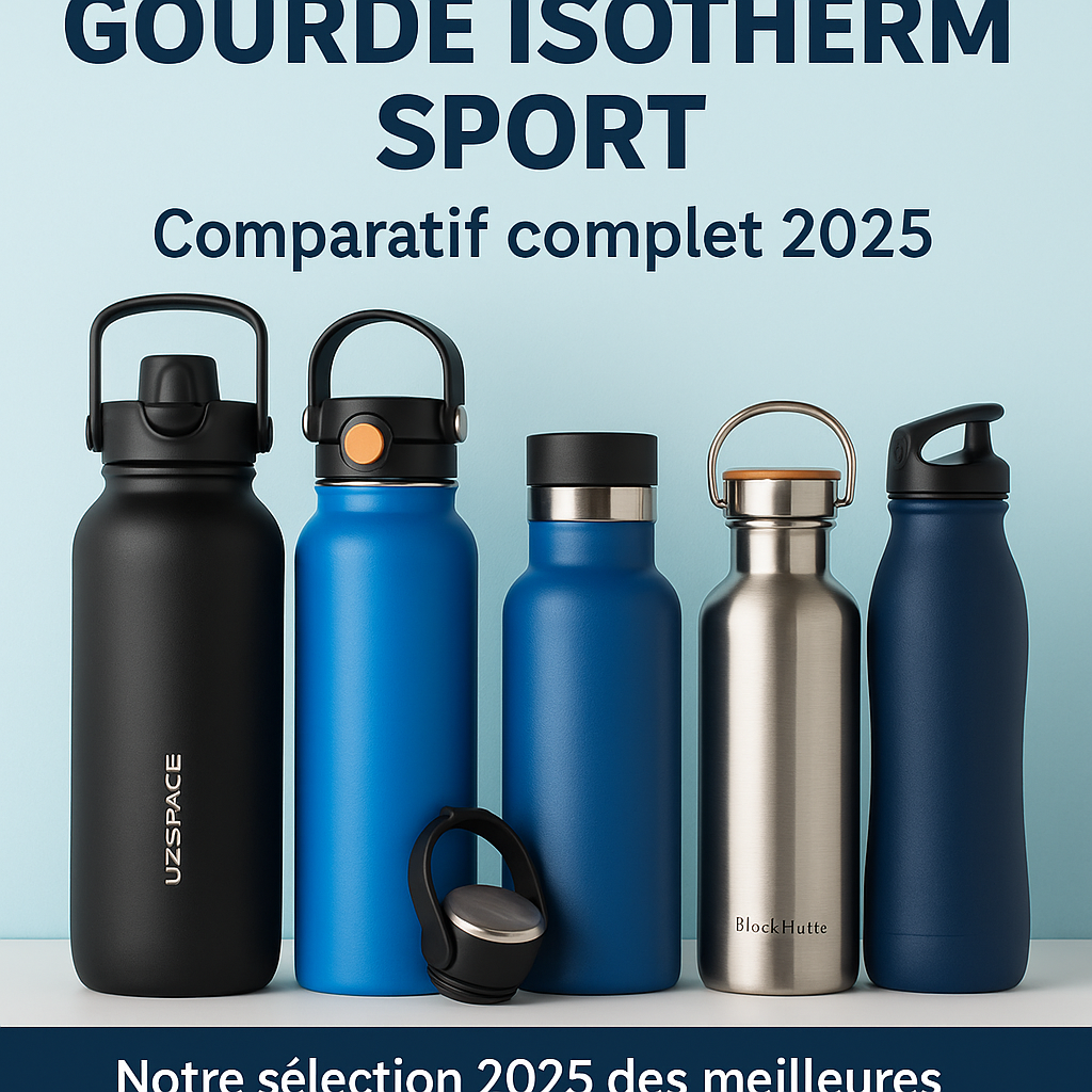 Comparatif des meilleures gourdes isothermes sport 2025 en inox anti-fuite